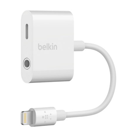 Belkin | Lightning to headphone jack / charging adapter | Mini-phone 3.5 mm 4-pole | Apple Lightning | Female | Male | Apple Lig